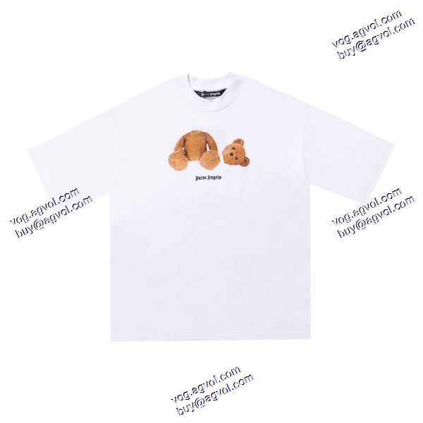 パーム エンジェルス Palm Angels 2020秋冬 絶大な人気を誇る 断頭熊のゆったり半袖Tシャツ パーム エンジェルス コピー ブランド 3色可選